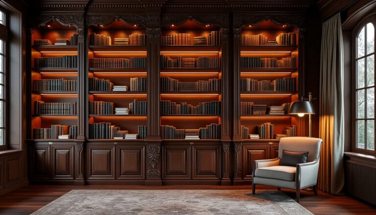 découvrez l'art de l'ébénisterie avec notre bibliothèque sur mesure, conçue pour sublimer votre intérieur. alliez esthétique et fonctionnalité pour créer un espace unique et personnalisé. transformez votre décoration avec des pièces élégantes et pratiques.